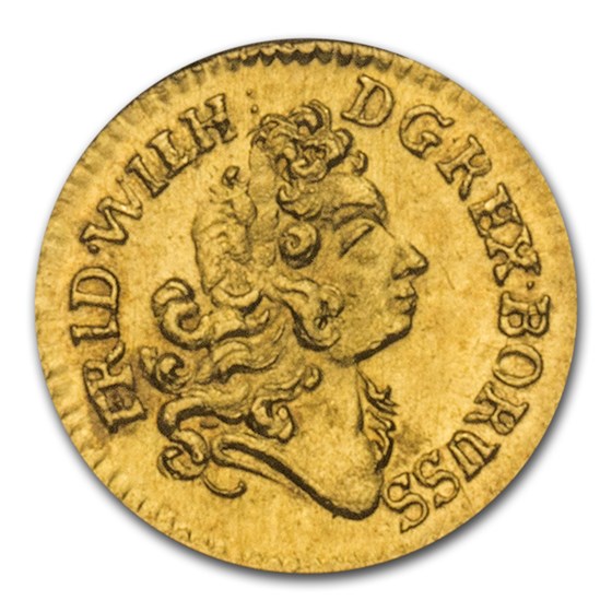 1716 German States Prussia Gold 1/4 Ducat MS-66 PCGS 1716 German States Prussia Gold 1/4 Ducat MS-66 PCGS